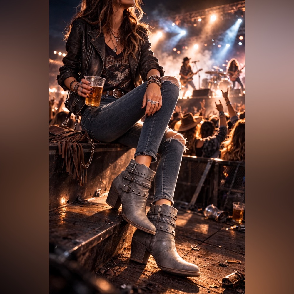 Rampage Booties TERRAIN CHARCOAL gray Size 8